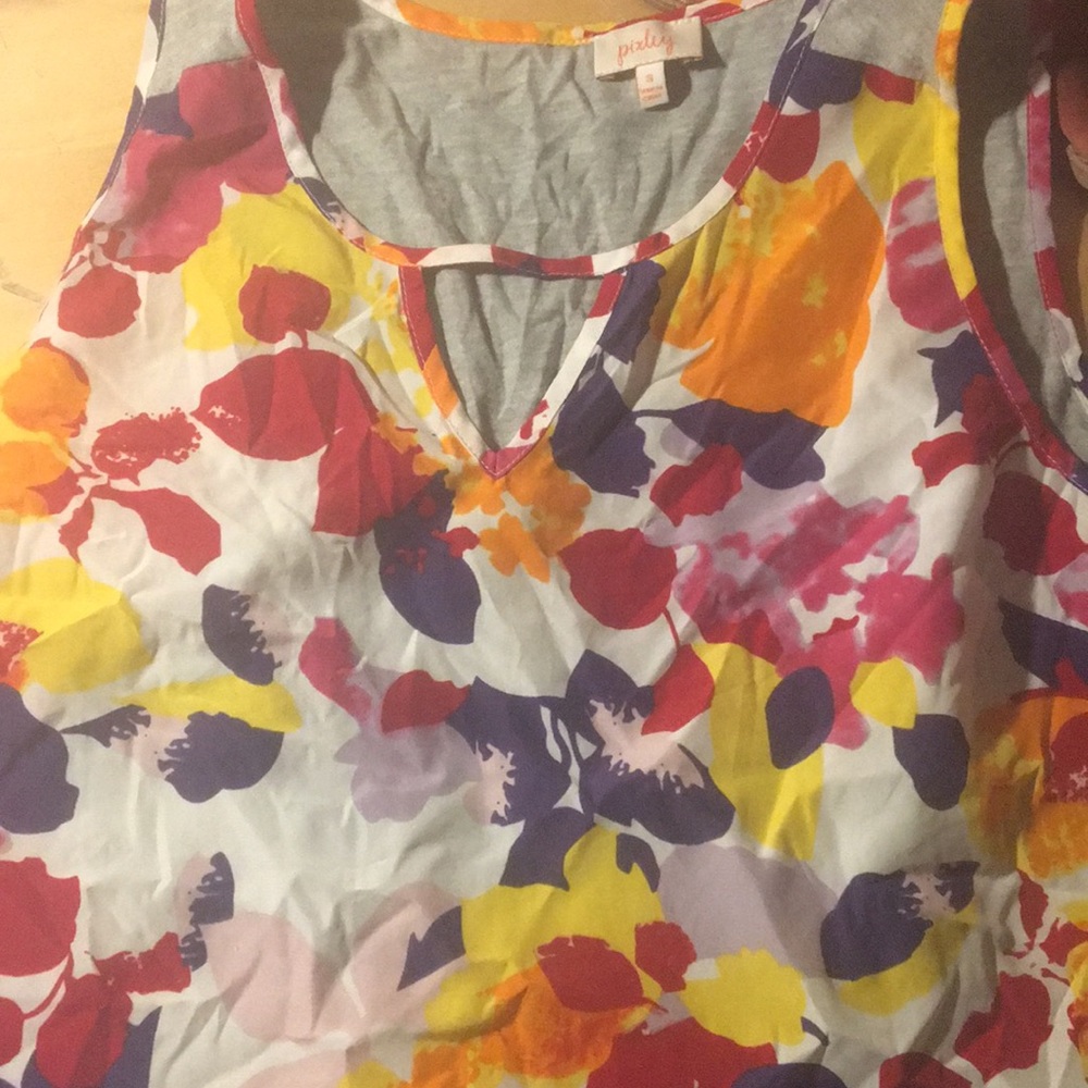 Flower printed shirt